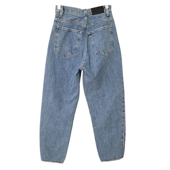 Goldsign High Waist Tapered Jeans Womens Size 23 Blue Cotton Denim - Picture 2 of 10